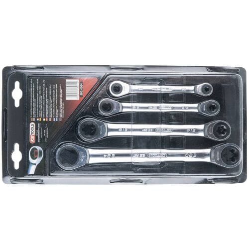 KS Tools 503.4364 Dubbele ringsleutelratelset Sleutelbreedte (metrisch) 6 - 20 mm