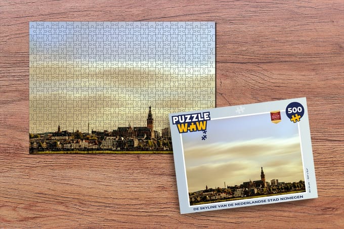 Puzzel Skyline - Nijmegen - Nederland - Legpuzzel - Puzzel 500 stukjes