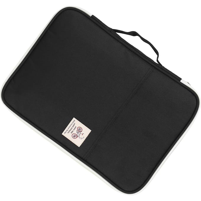 A4 Documententas Map Portfolio Organizer Computer Notebook Rits Etui (Oranje) zwart