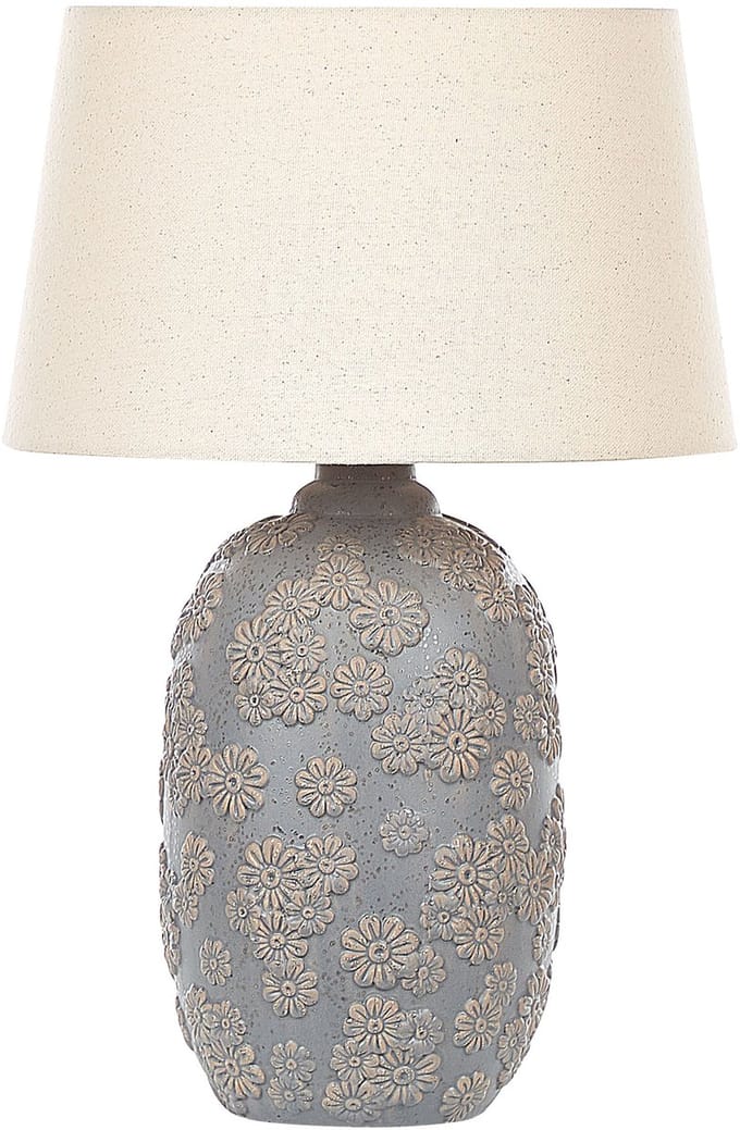 FERREY - Tafellamp - Lichtbeige - Keramiek
