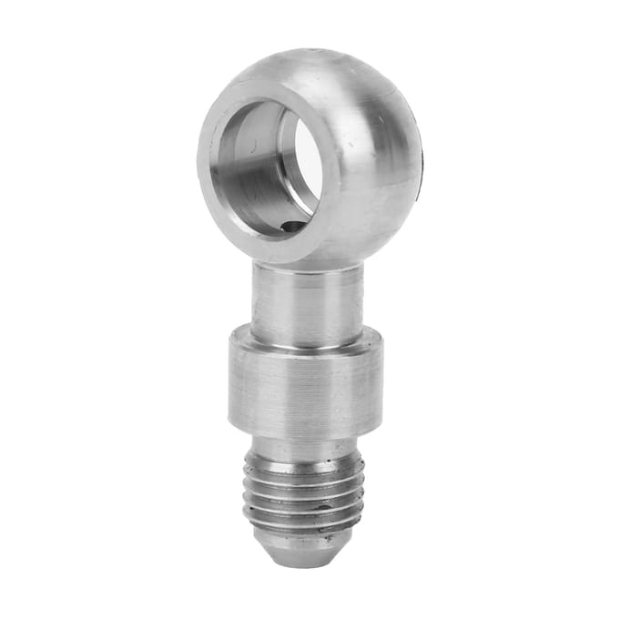 AN4 Oog Banjo Adapter RVS Fitting Accessoire Geschikt voor M12 Banjo Bouten gray