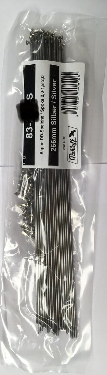 Rohloff spakenset zilver 252 mm