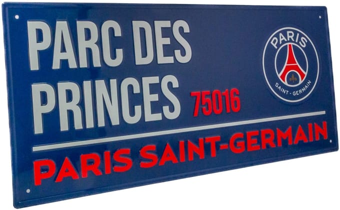 PSG street sign blauw 40 x 18 cm