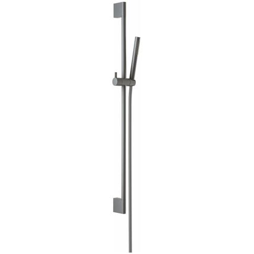 Herzbach DEEP GREY shower wall bar set Slide M with bar hand shower 23.690276.1.06