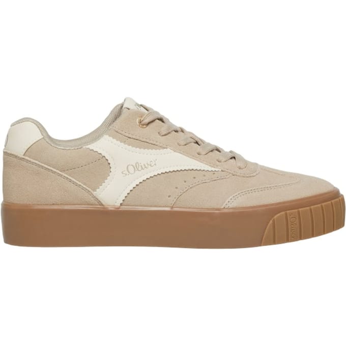 s.Oliver Shoes Dark Green Size: 37 | Sneakers Outlet | Dames | Beige