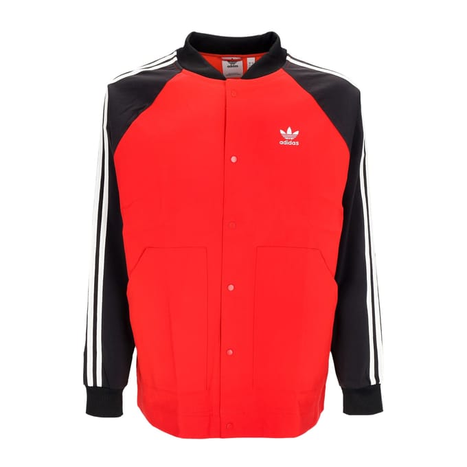Windjack voor heren, roestvrij staal, Better Scarlet/zwart