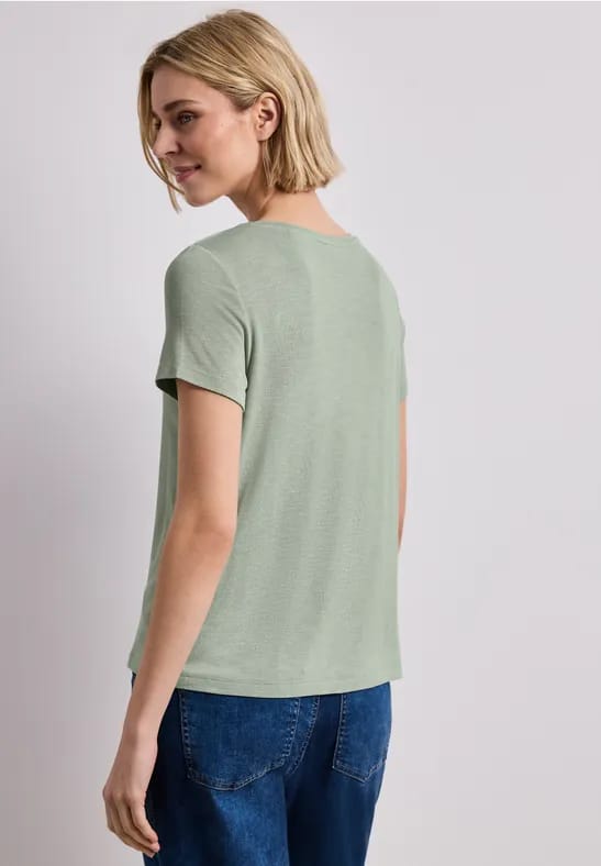 Shirt met ronde hals en Artwork