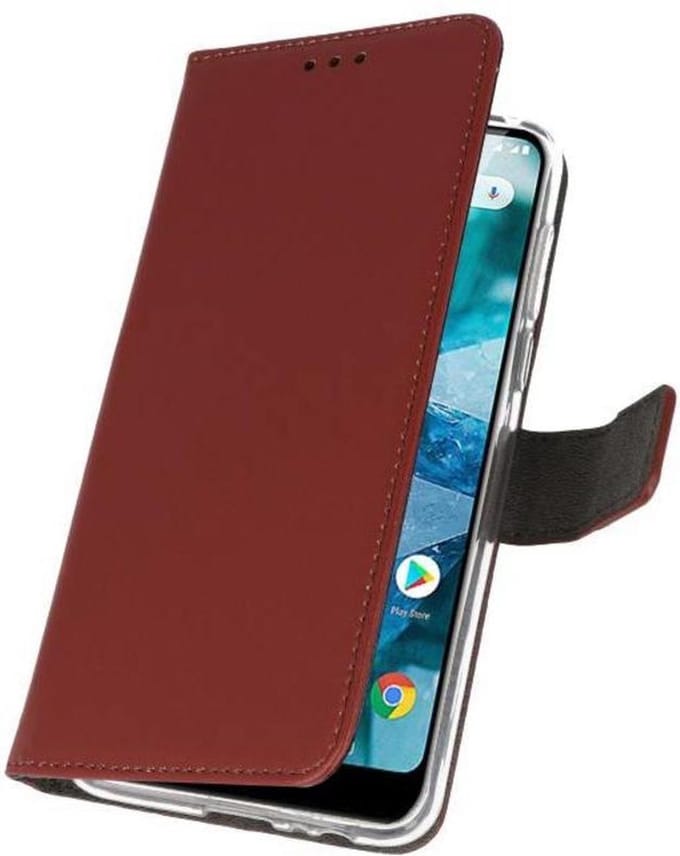 Bestcases Pasjeshouder Telefoonhoesje Nokia 7.1 - Bruin