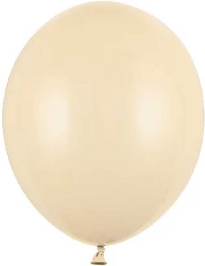 Partydeco - Ballonnen latex - ivoor 12 cm (100 stuks)