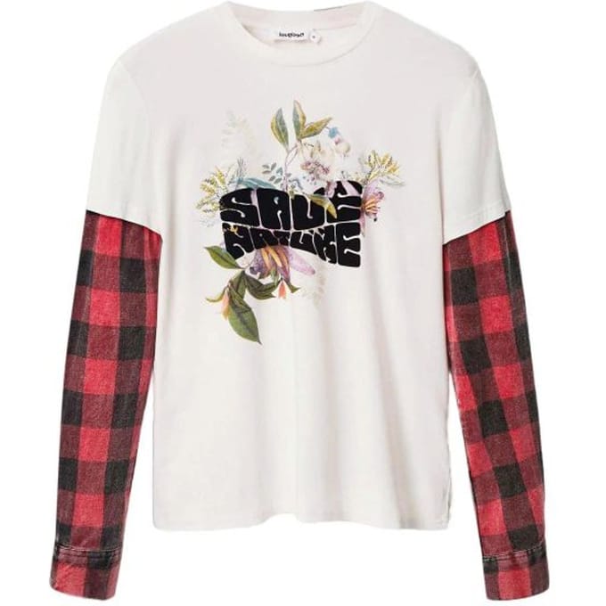 Desigual Witte Katoenen T-Shirt