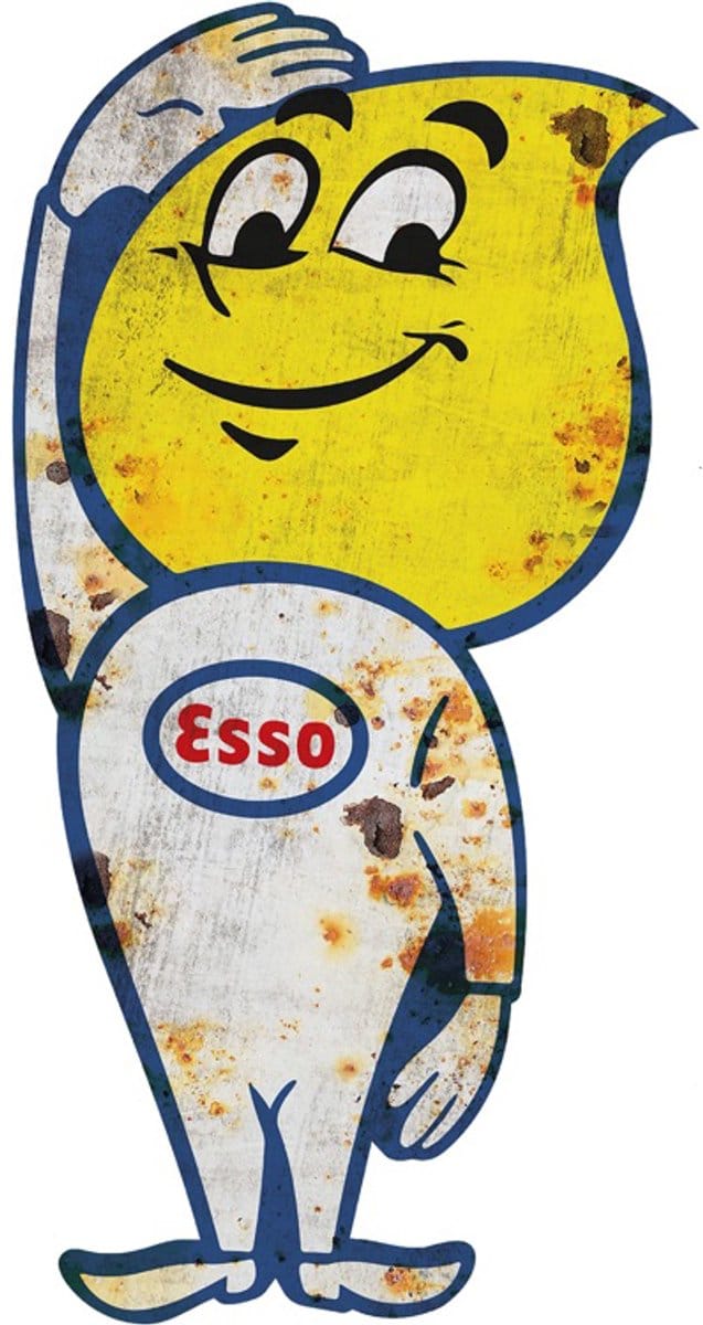 Signs USA - wandbord - dibond - Esso Drop Boy - 59,5 x 31 cm