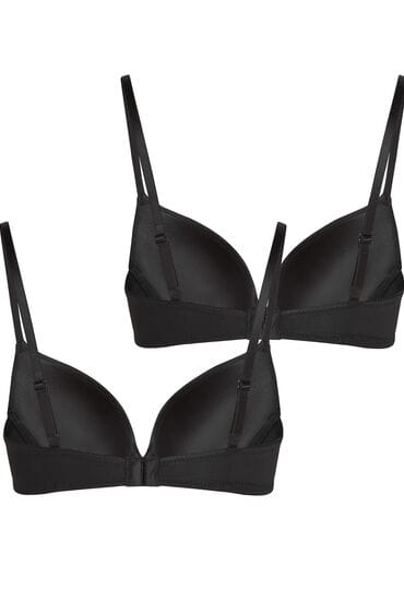 Hunkemöller 2-pack voorgevormde beugel bh Zwart