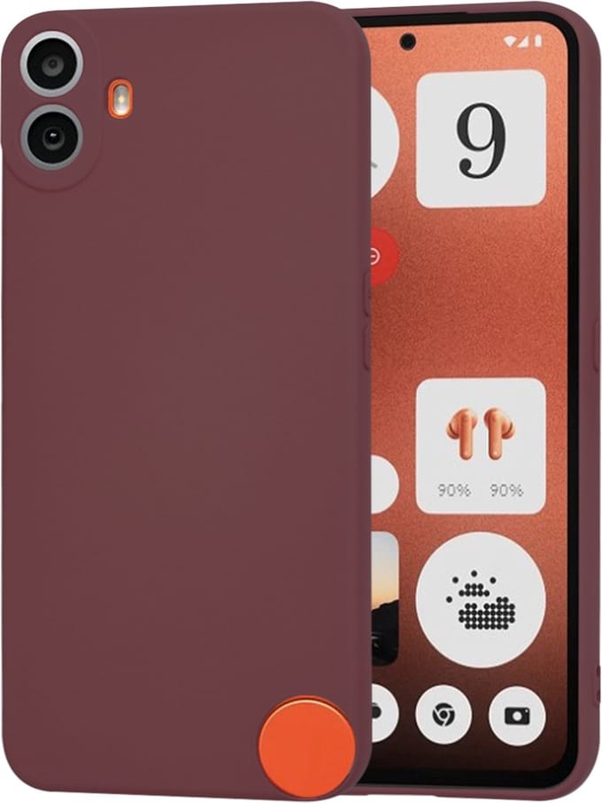 Hoesje geschikt voor Nothing CMF Phone 1 - Techsuit Soft Flex Silicone Back Cover - Plum Red