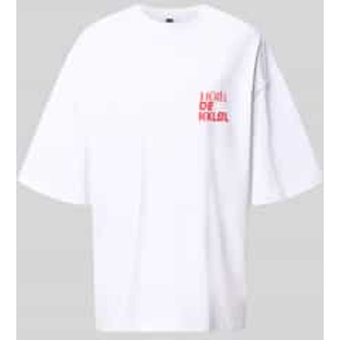 T-shirt met print op de achterkant model 'Vacation'