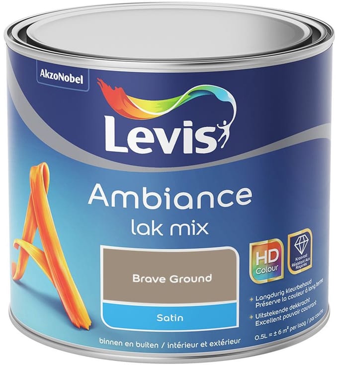 Levis - Ambiance Lak Satin Mix - Brave Ground - Mengverf - 0,5 L