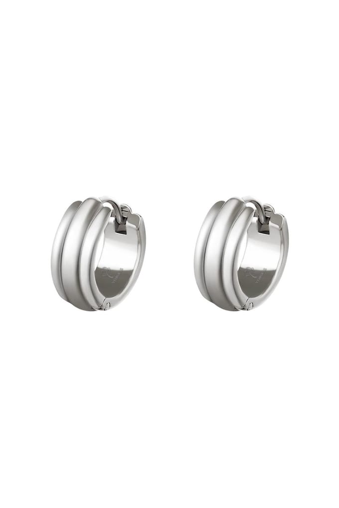 Oorbellen - Glammish - Zilver - Stainless Steel - Yehwang