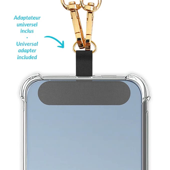 Zanae Universeel telefoon koord ketting - Stone