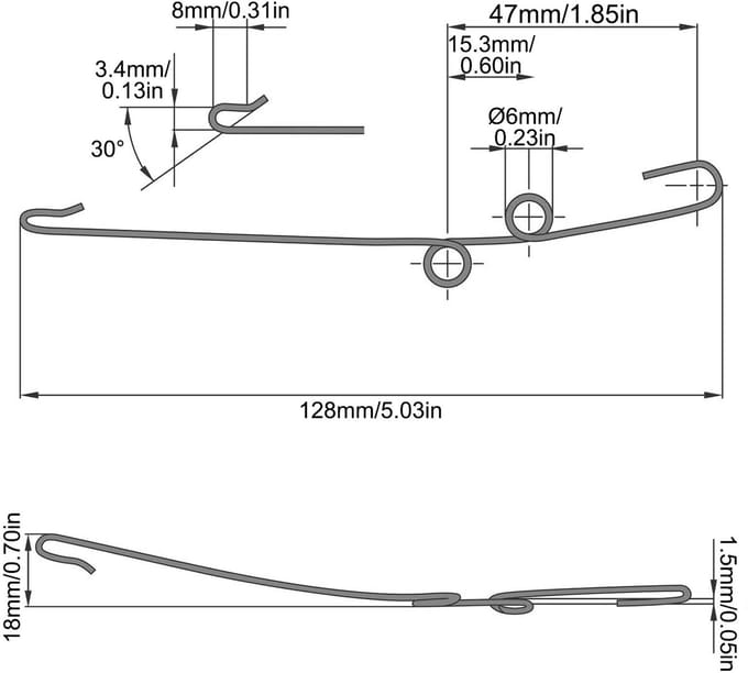 Dailygoods - Set van 2 RVS Roller Guide Rails voor Schuifdeuren