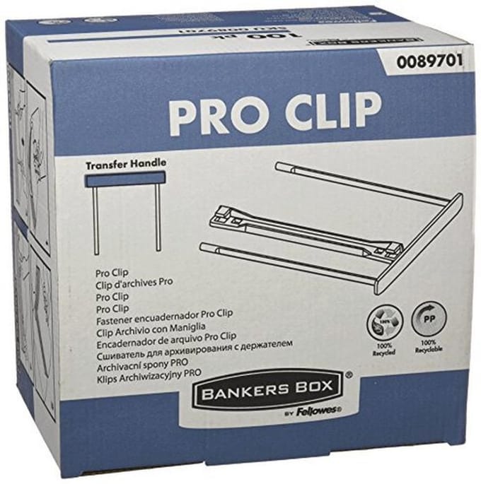 Archiefclip ProClip 100 mm met Beugel - 100% Gerecycled