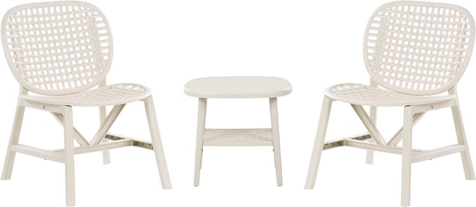 SICELLE - Bistroset - Gebroken wit - Polypropyleen