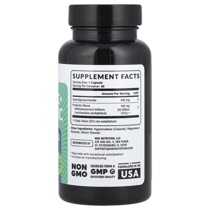 Free-Pro, Prebioticum + Probioticum, 60 Plantaardige Capsules