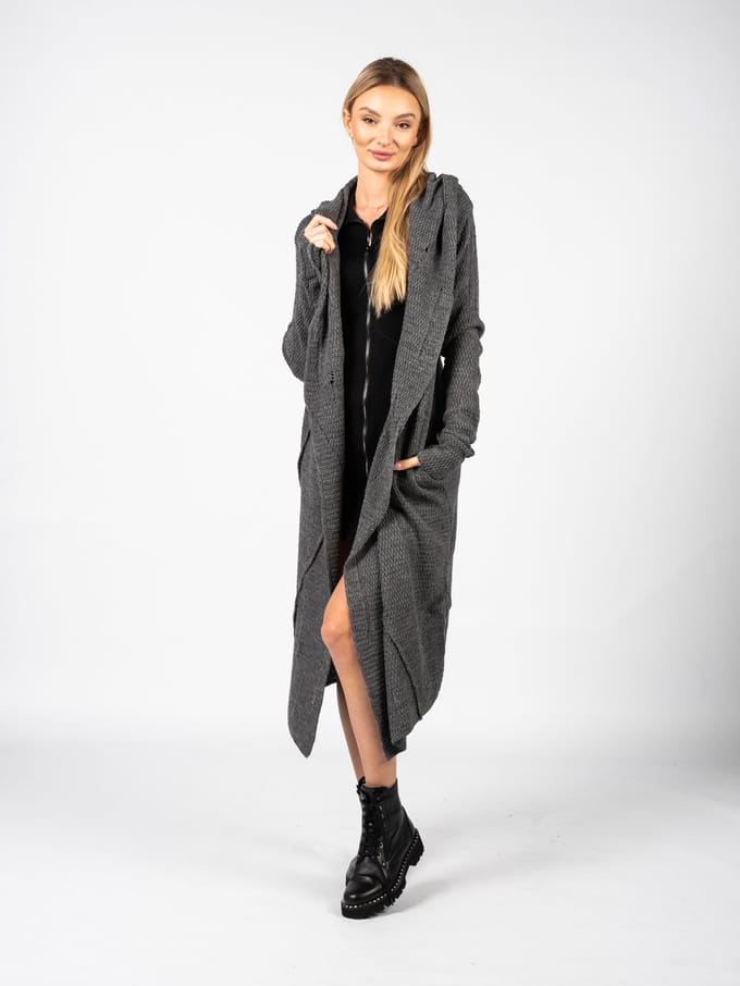 La Haine Inside Us Cardigan Unisex Vrouw Grijs
