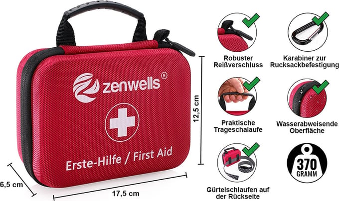 box voor auto, motorfiets, thuis, op het werk,EHBO-set ,14 items