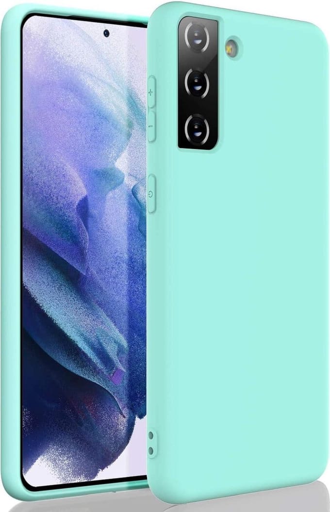 HB Hoesje Geschikt voor Samsung Galaxy S21 Plus - Turquoise - Siliconen Back Cover