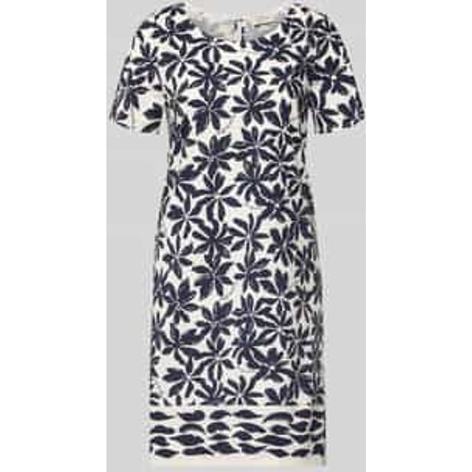 relaxed fit jurk met floraal all-over print