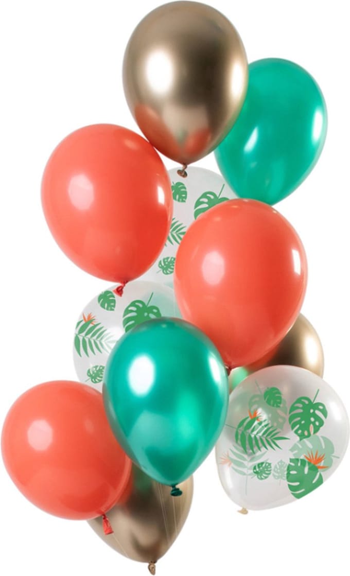 Folat - Ballonnen Tropical Gem 30cm - 12 stuks