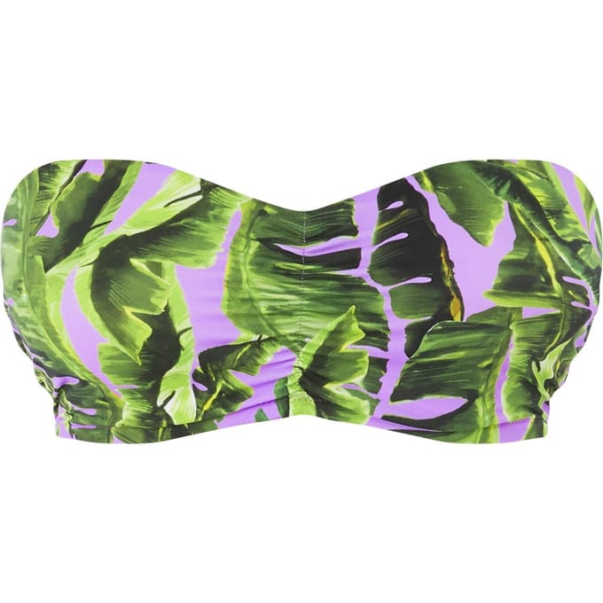 Freya  - Maat 65D - JUNGLE OASIS UW Bandeau Bikini Top - CASSIS - Vrouwen