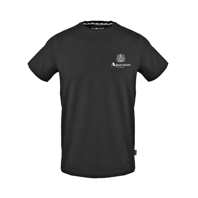Aquascutum Heren Emblem Regular T-shirt (Zwart)