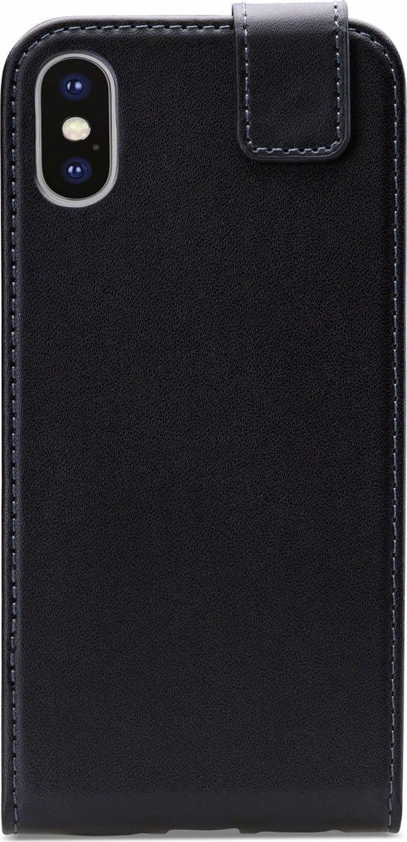 Mobilize Classic Gelly Flip Case Apple iPhone XS / X Hoesje Zwart