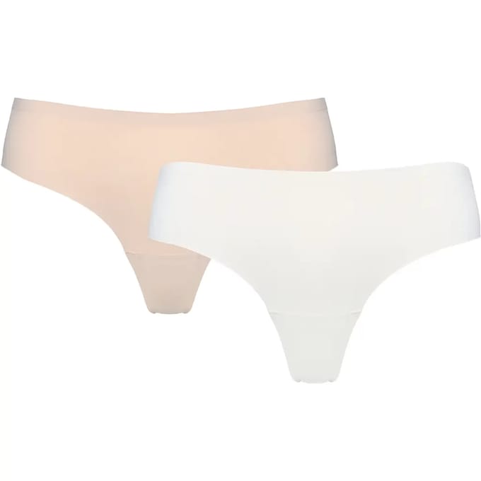 Esotiq Pinni - Dames Braziliaanse slips - 2-pack - Beige en crème - M