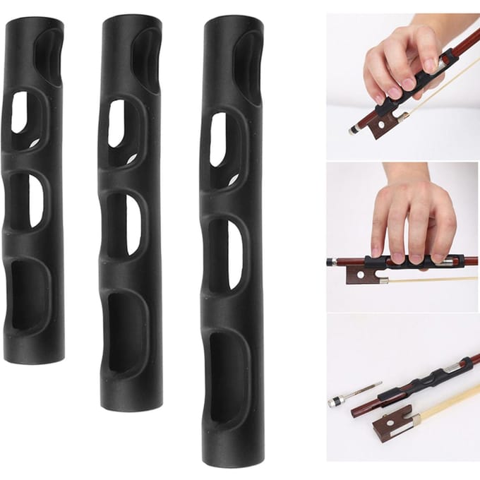 Support d'archet de violon Correcteur de prise d'archet d'alto Aide à l'enseignement de l'archet de violon Accessoires de prise d'archet de violon pour Débutant Enfant gray