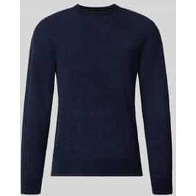 regular fit gebreide pullover van katoenmix