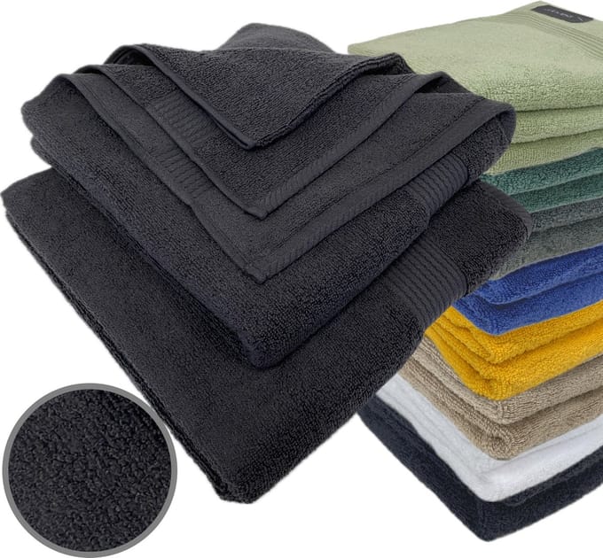 iSleep Terry Badlaken - 2 Stuks - 70x140 cm - Zwart