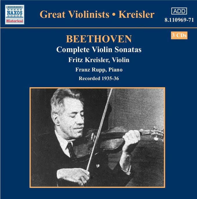 Fritz Kreisler & Franz Rupp - Beethoven: Violin Sonatas (3 CD) (Remastered)
