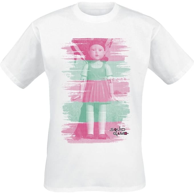 Squid Game T-shirt - Young Hee - Red Light - Green Light - XL tot XXL - voor Mannen - wit