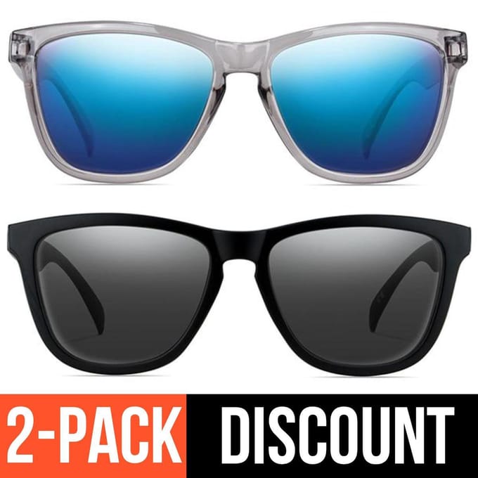 Reboot Optics® Zonnebrillen | 2 stuks | Gepolariseerd | Unisex