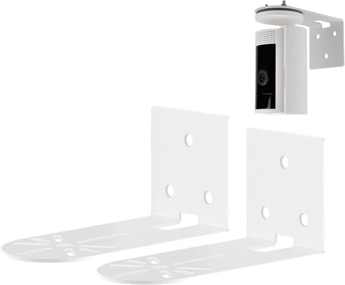 Camera Wandhouder - Beveiligingscamera Houder - Beveiliging Camera's - Stevige Metalen Constructie - Set van 2 - Zwart