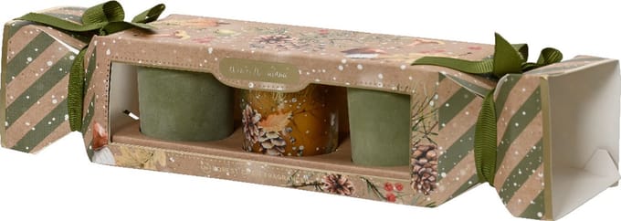 Decoris - Giftbox set van 3 geurkaarsjes - Forest - D5cm