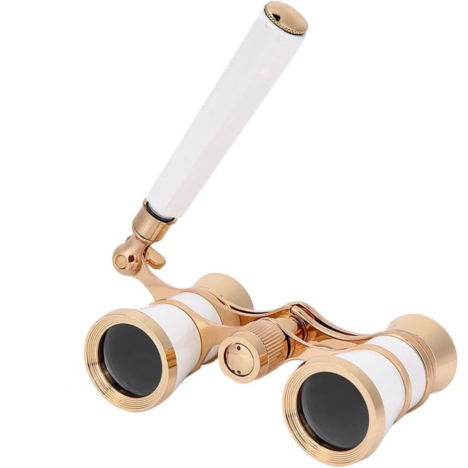 3X25 Opera Verrekijker Telescoop Theater Draagbaar voor Vrouwen Meisjes Kinderen Rood