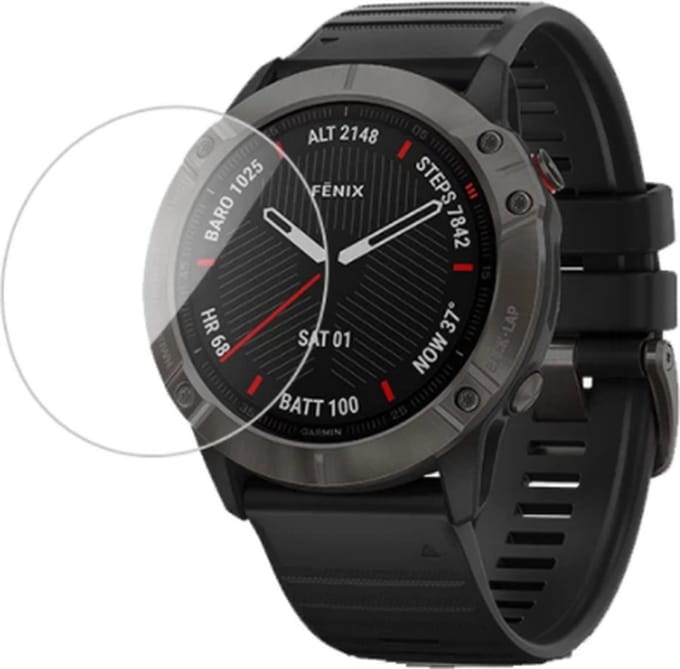 Strap-it Screen protector glas - beschermend glasplaatje geschikt voor Garmin Fenix 6 / Fenix 6 Pro