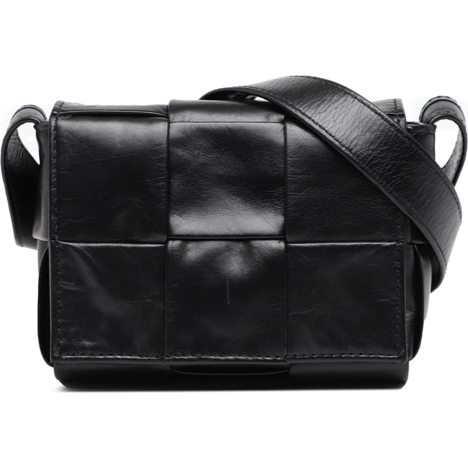Tweedehands Candy Paper Kalfsleer Intrecciato Cassette Crossbody