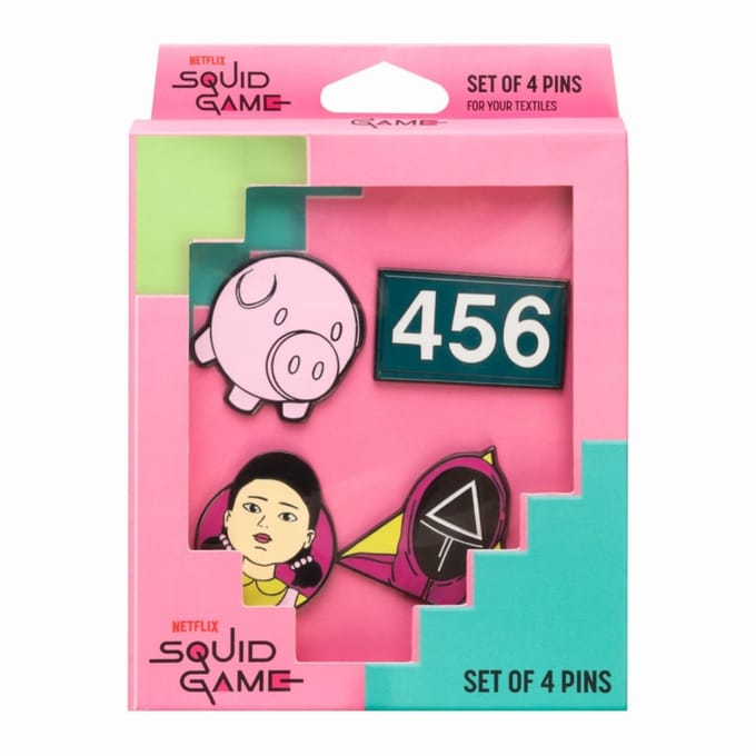 Grupo Erik Squid Game - Set Of 4 Pin - Multicolours