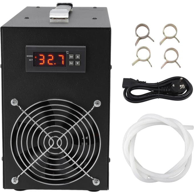 Aquarium Waterkoeler Stil 280W Laag Energieverbruik Waterkoeler Koelsysteem voor Aquaria black