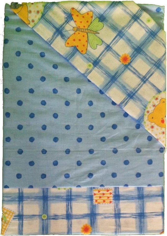 Dekbedovertrek Beertje Blauw - merk Anel - 100x135 - Baby
