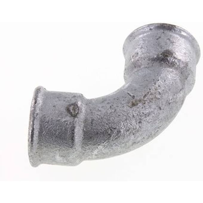 90° L-Koppeling Rp1'' Binnendraad Kort Gietijzer 25bar [2 Stuks]