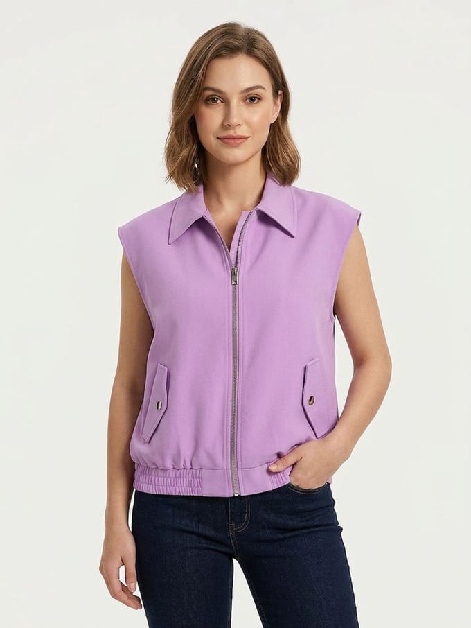 Ydence Gilet Danielle Blazers Dames - Paars - Maat L